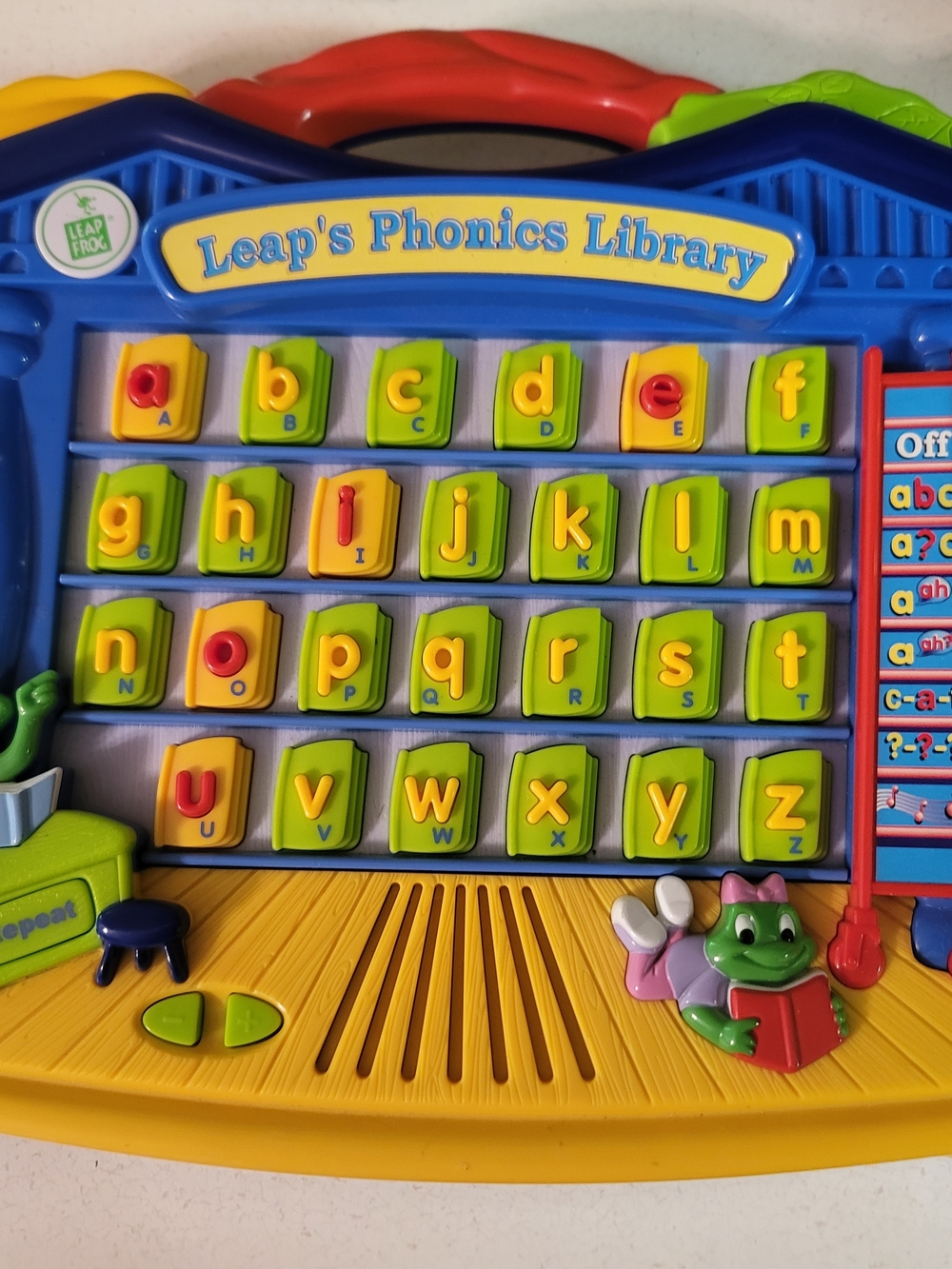 Leap's Phonics Library Alphabet Learning Toy - Blue, Yellow, Green, Red